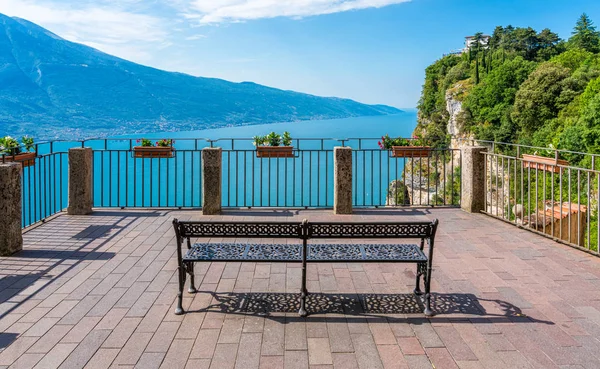 Vista Panoramica Tremosine Sul Garda Paese Sul Lago Garda Provincia — Foto Stock