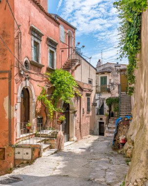 Scenic sight in Vico del Gargano, picturesque village in the Province of Foggia, Puglia (Apulia), Italy. clipart
