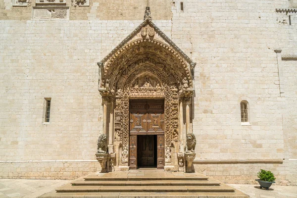 Entré Till Katedralen Santa Maria Assunta Altamura Den Berömda Apuliska — Stockfoto