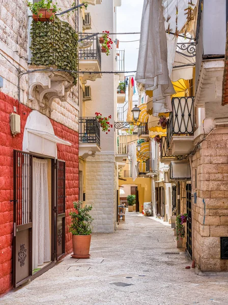 Scenic Sight Old Town Bari Summer Afternoon Puglia Apulia Southern — 스톡 사진