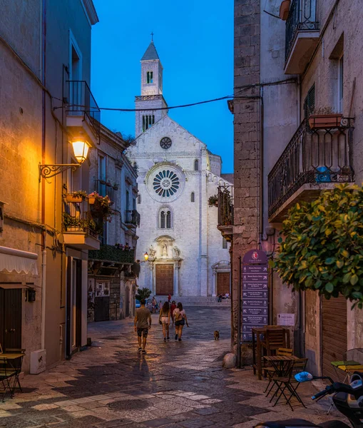 Scenic Sight Oude Stad Bari Een Zomeravond Puglia Apulië Zuid — Stockfoto