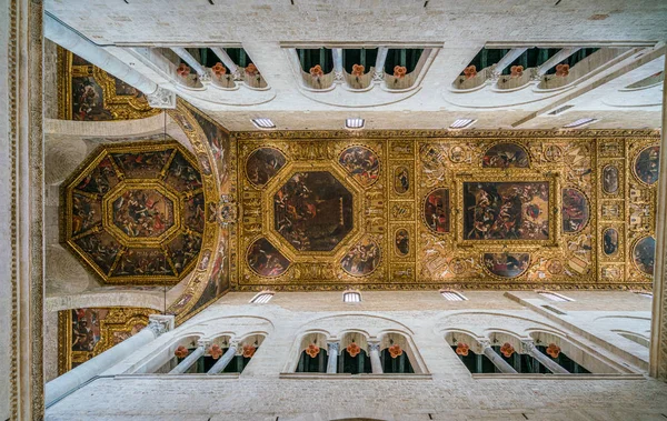 Ceiling Saint Nicholas Basilica Basilica San Nicola Old Town Bari — 스톡 사진