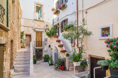 Polignano a Mare, Bari eyaletinde, Apulia (Puglia), Güney İtalya doğal görünürde.