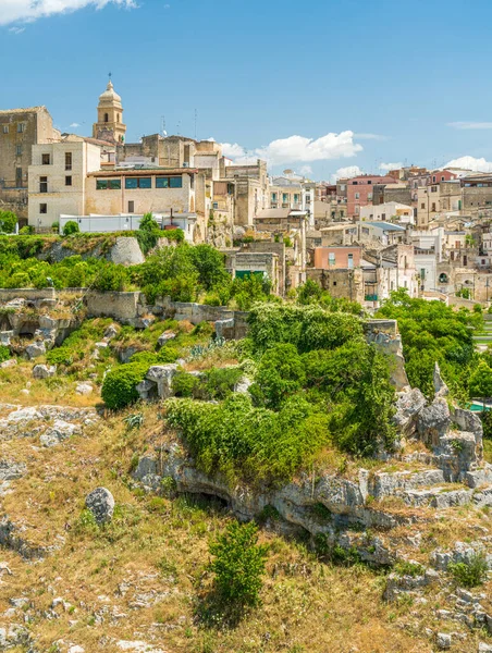 Panoramic Sight Gravina Puglia Sunny Summer Day Province Bari Puglia — 图库照片