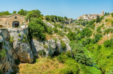 Panoramic sight of Gravina in Puglia on a sunny summer day, province of Bari, Puglia (Apulia), southern Italy.