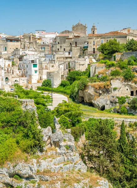 Vista Panorámica Gravina Puglia Día Soleado Verano Provincia Bari Puglia — Foto de Stock