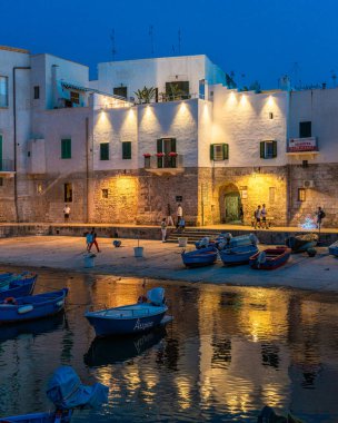 Scenic evening sight in Monopoli, Bari Province, Puglia (Apulia), southern Italy.
