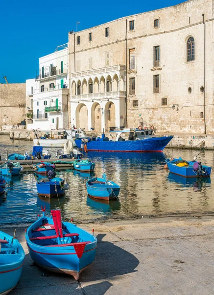 Monopoli Und Sein Schöner Alter Hafen Provinz Bari Apulien Apulien — Stockfoto