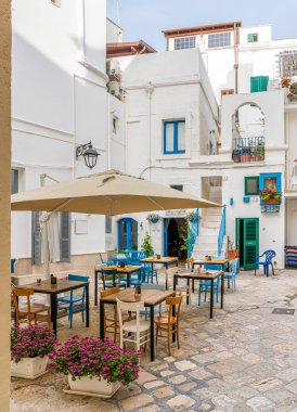Monopoli'de manzara, Bari Eyaleti, Puglia (Apulia), Güney İtalya.