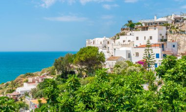 Scenic sight in Peschici, beautiful village in the Gargano region of Puglia (Apulia), Italy