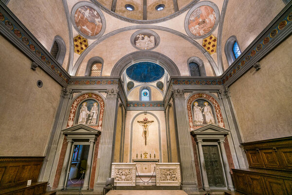 Sagrestia Vecchia in Saint Lawrence Felica in Florence. Тоскана, Италия
.