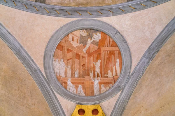 Floransa Daki Saint Lawrence Bazilikası Ndaki Sagrestia Vecchia Daki Donatello — Stok fotoğraf
