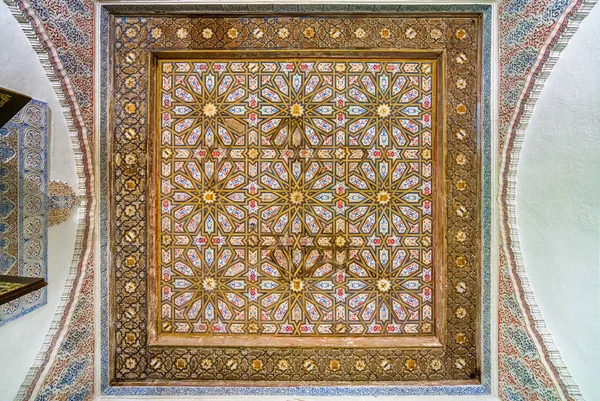 Marvellous Decorated Ceiling Royal Alcazars Seville Andalusia Spain — 스톡 사진