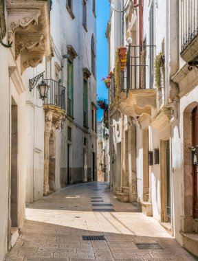 Scenic sight in Martina Franca on a sunny summer morning, province of Taranto, Apulia, southern Italy.