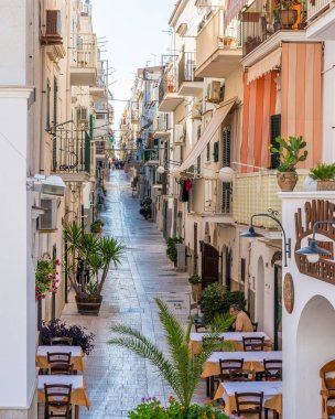 Scenic summer sight in Vieste, Province of Foggia, Puglia (Apulia), Italy.