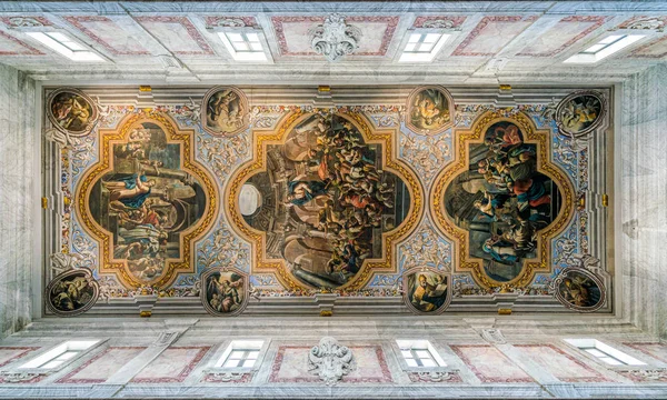 Frescoed Ceiling Ostuni Cathedral Apulia Puglia Southern Italy — Stock Photo, Image