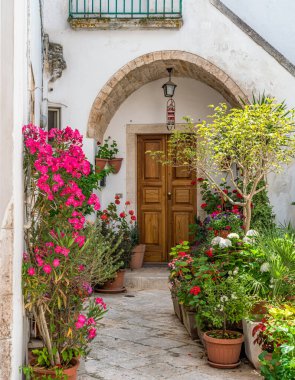 Locorotondo'da manzara, Bari Eyaleti, Apulia (Puglia), Güney İtalya.