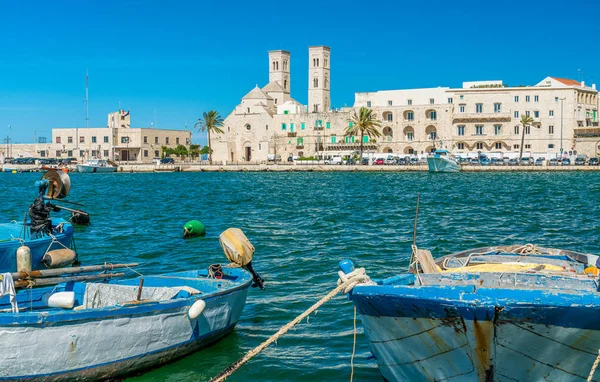 Molfetta Waterkant Met Kathedraal Provincie Bari Apulië Puglia Zuid Italië — Stockfoto