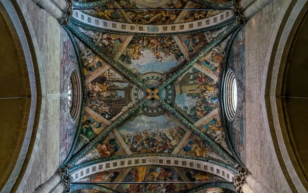 Vue Intérieure Cathédrale Santi Pietro Donato Arezzo Toscane Italie — Photo