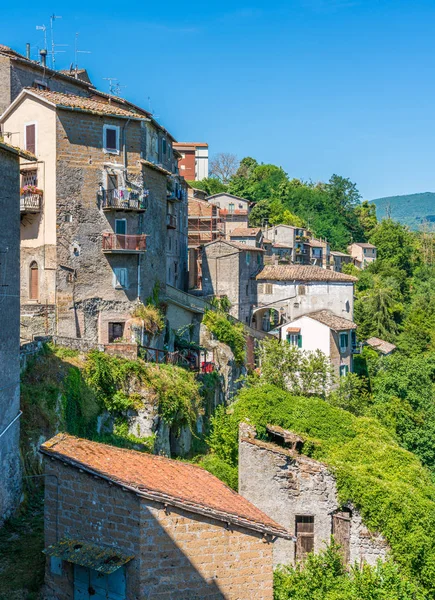 Scénický Pohled Vesnici Vignanello Provincie Viterbo Lazio Itálie — Stock fotografie