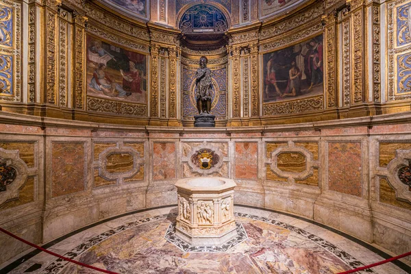 Kaplica Jana Chrzciciela Posągiem Donatello Duomo Sieny Toskania Włochy Październik — Zdjęcie stockowe