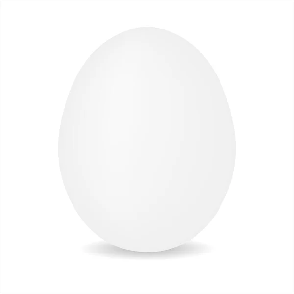 Ilustracja wektora białego jaja. — Wektor stockowy