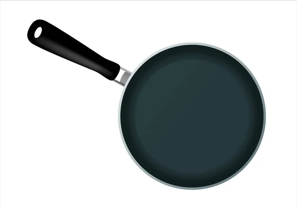 Illustration vectorielle d'une casserole vide d'une manière réaliste . — Image vectorielle