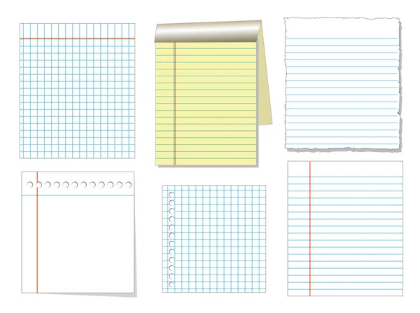 참고 종이 벡터 세트 — 스톡 벡터