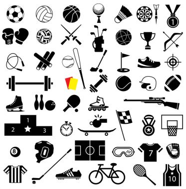 spor ekipmanları Icon set