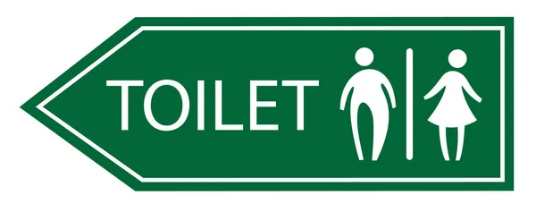 トイレ看板ベクトル — ストックベクタ