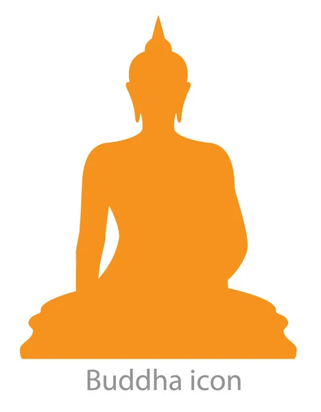 Buddha-Symbol orange Farbe — Stockvektor