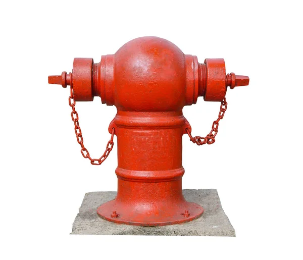 Roter Metall-Feuerhydrant — Stockfoto