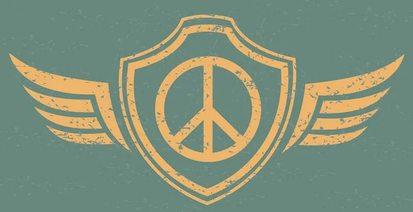 Barış kanat sembolü — Stok Vektör