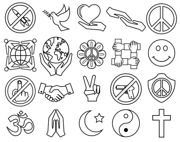 Peace symbol concept — Stock Vector