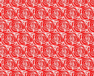 kırmızı gül deseni