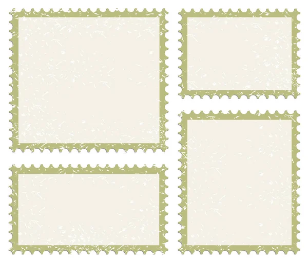 Post jeu d'icônes timbre — Image vectorielle