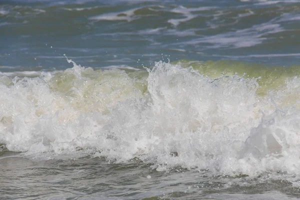 Sea wave in windy day — Stock Photo, Image