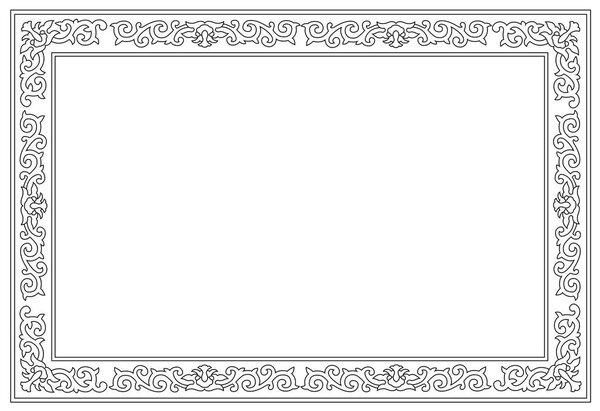 Рамка цветочных границ
