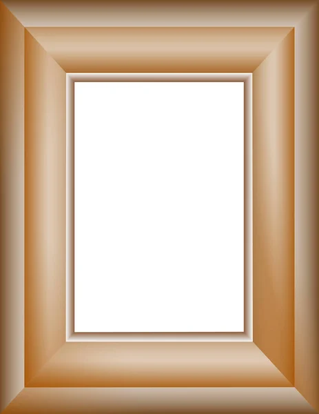 Wooden Frame Vector Design Illustration Collection Decoration — Stock Vector