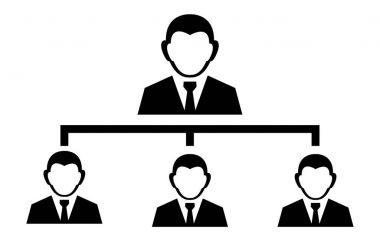 kişi yönetimi işareti simgesi