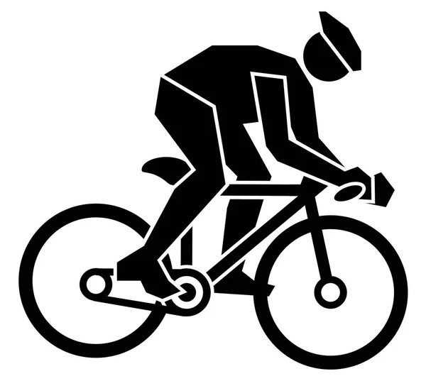 Bicicleta deporte signo icono — Vector de stock