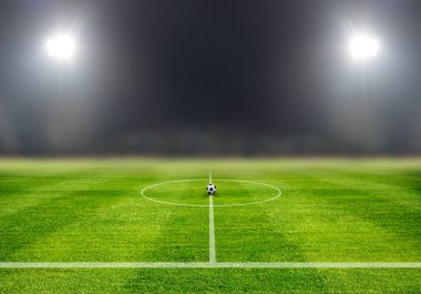 gecede spot, oyun Başlat kavramı ile Merkezi futbol sahada futbol topu