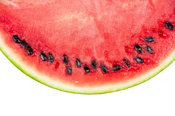 Wassermelonenscheibe Aus Nächster Nähe — Stockfoto