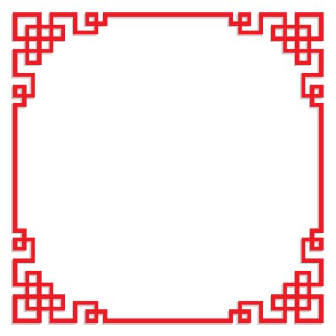 Çin tasarlamak çerçeve, vektör kenarlık sanat Çin stili