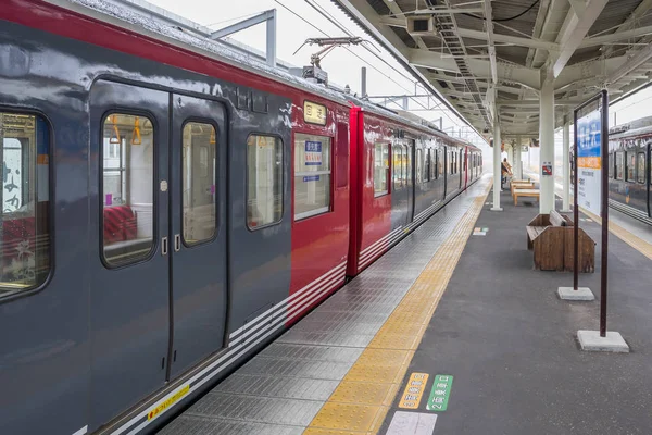 Tren detenido en la estación de tren de Karuizawa — Foto de Stock