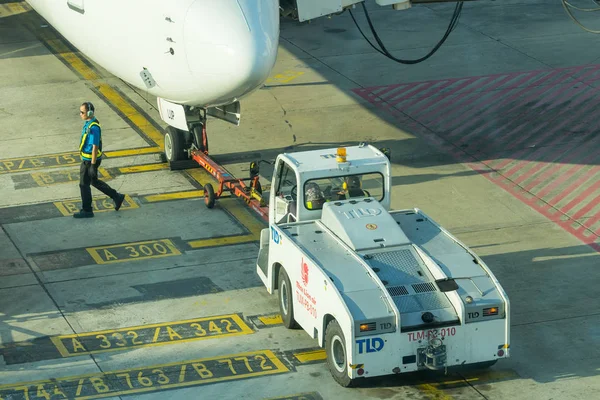 Thai Lion compagnie aérienne à la porte — Photo