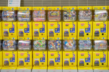 Japon kapsül oyuncak satış makinesi Gachapon