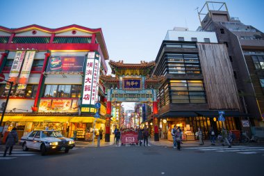 Yokohama city Japonya Çin mahallesinde.