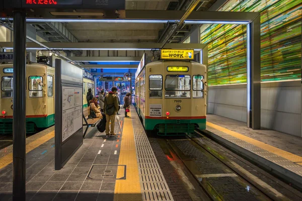 "Centram "tranvía en la estación Toyama — Foto de Stock