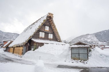 Shirakawago Japonya'nın eski bir köyde